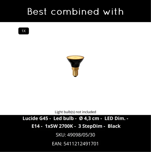 Lucide MOMORO - Table lamp - 1xE14 - White - CROSSSELL